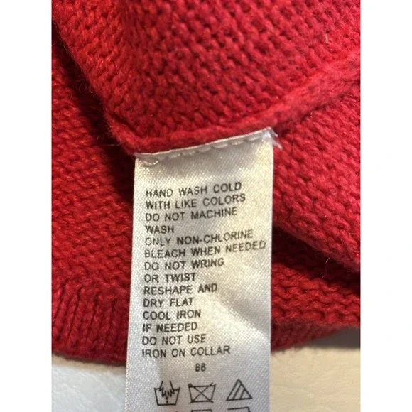 AMBRA HO HO HO SNOWMAN CARDIGAN 2XL CHRISTMAS SWEATER PARTY RED VINTAGE FUR - Picture 11 of 16